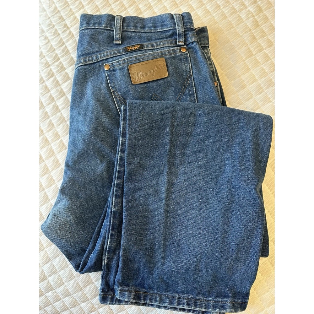 Wrangler 13MWZ Cowboy Cut Jeans - Blue 37x32